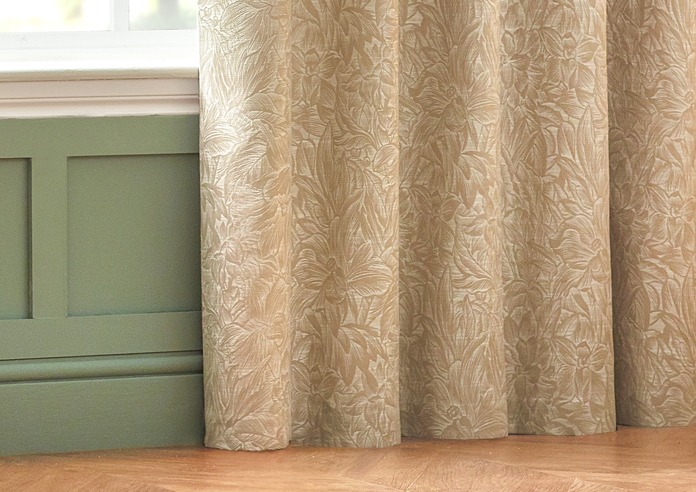 Grantley Pencil Pleat, Natural - Ready Made Curtains - Image 6